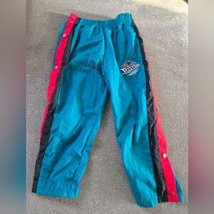 Kids Teal and Red Joggers with Black Accents Vintage 90s